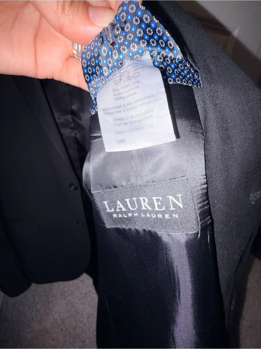 Ralph Lauren Black Kids Two-Button Blazer